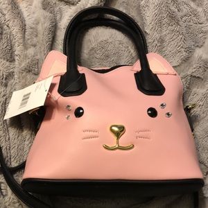 Betsy Johnson cat purse